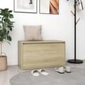 Miniatyrbilde 9 av 10: vidaXL Gangbenk 80x40x45 cm sonoma eik sponplate