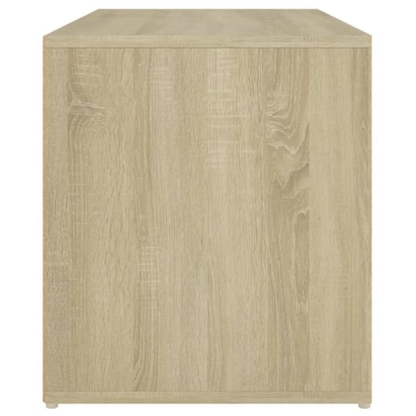 vidaXL entrébænk 80x40x45 cm spånplade sonoma-eg