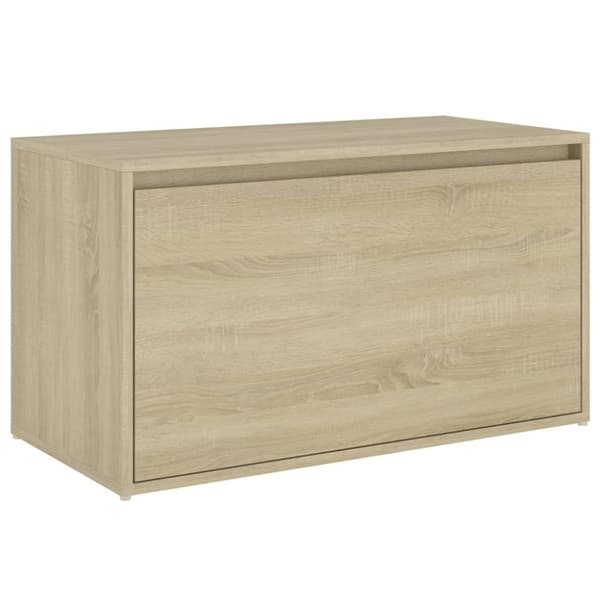 vidaXL entrébænk 80x40x45 cm spånplade sonoma-eg