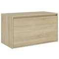 Miniatyrbillede 1 af 10: vidaXL entrébænk 80x40x45 cm spånplade sonoma-eg