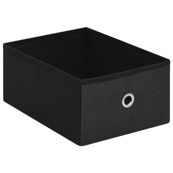 vidaXL foldbar opbevaringsbænk 76x38x38 cm kunstlærred sort