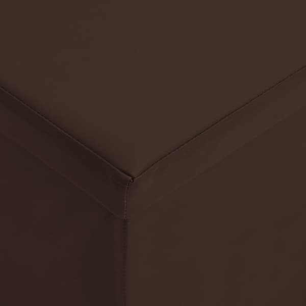 vidaXL foldbar opbevaringsbænk PVC brun