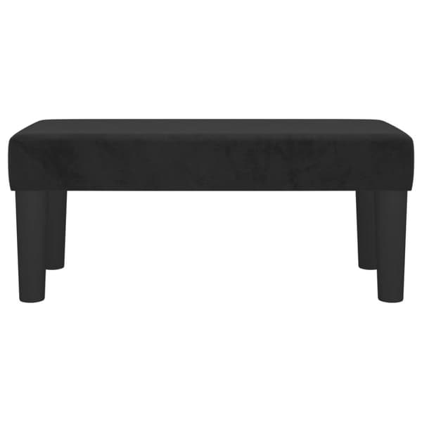 vidaXL bænk 70x30x30 cm fløjl sort