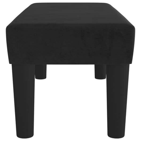 vidaXL bænk 70x30x30 cm fløjl sort