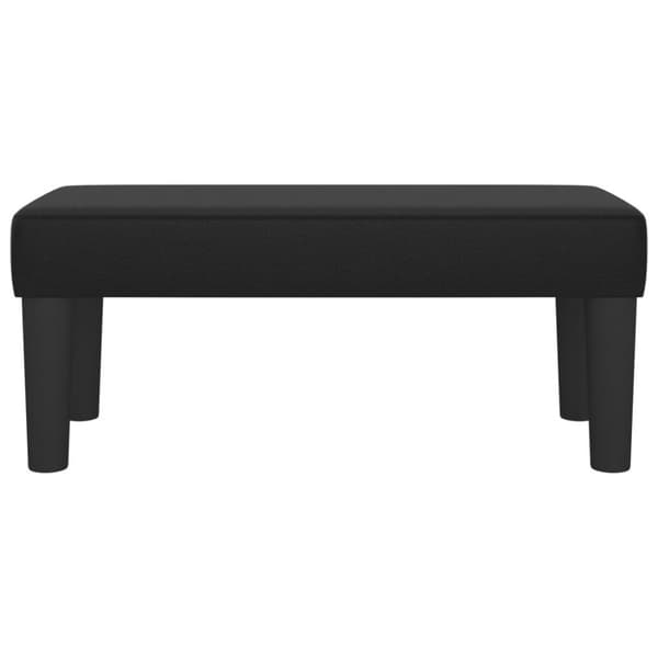 vidaXL bænk 70x30x30 cm kunstlæder sort