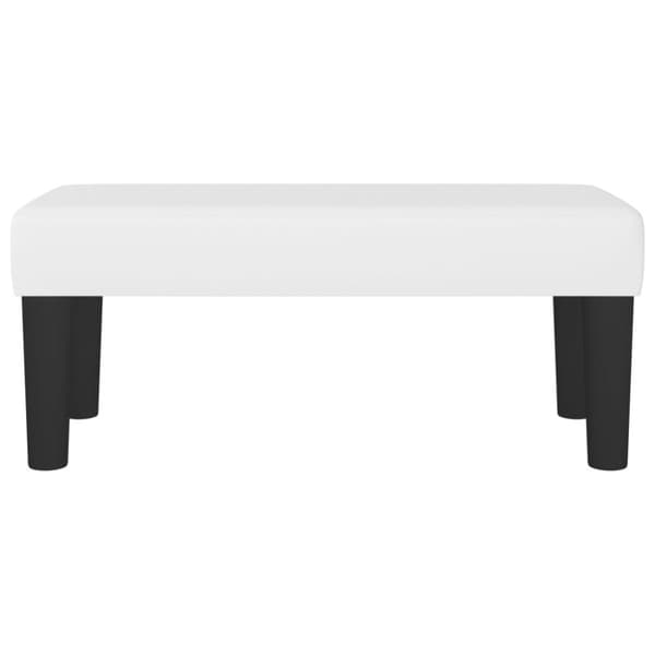 vidaXL bænk 70x30x30 cm kunstlæder hvid