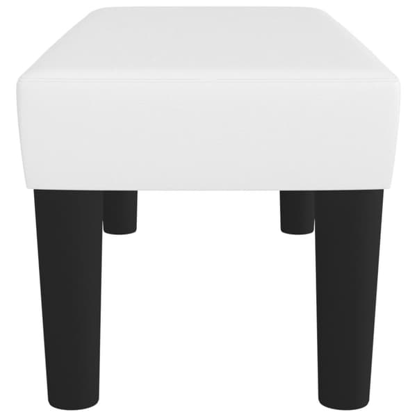 vidaXL bænk 70x30x30 cm kunstlæder hvid
