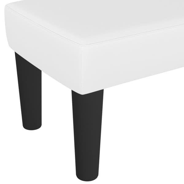 vidaXL bænk 70x30x30 cm kunstlæder hvid