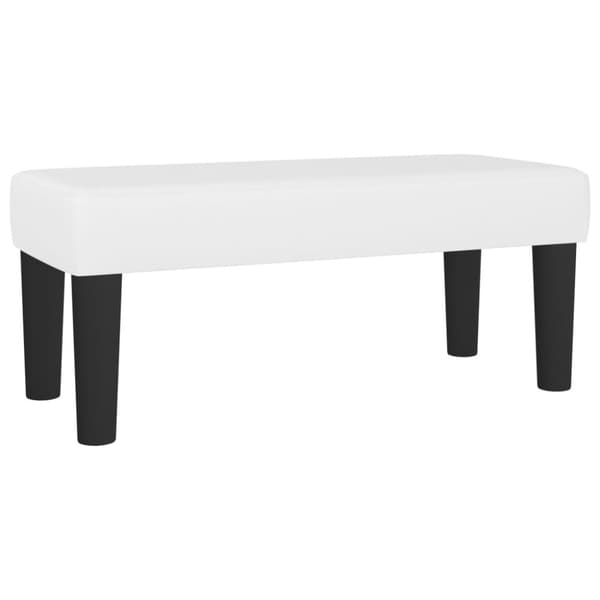 vidaXL bænk 70x30x30 cm kunstlæder hvid