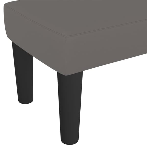 vidaXL bænk 70x30x30 cm kunstlæder grå