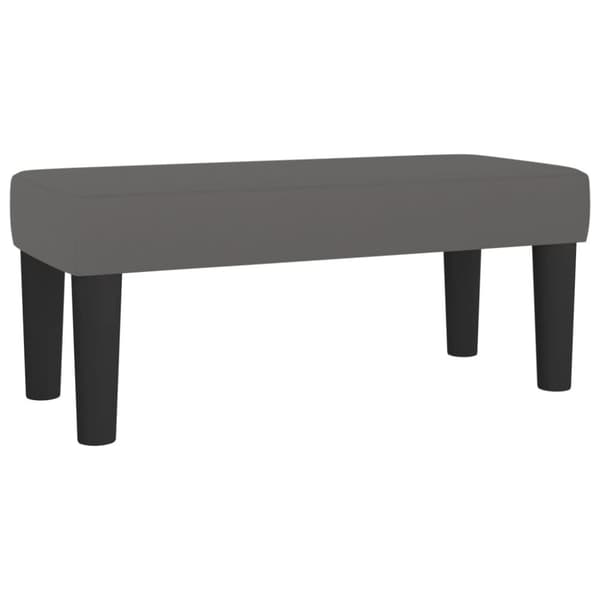 vidaXL bænk 70x30x30 cm kunstlæder grå