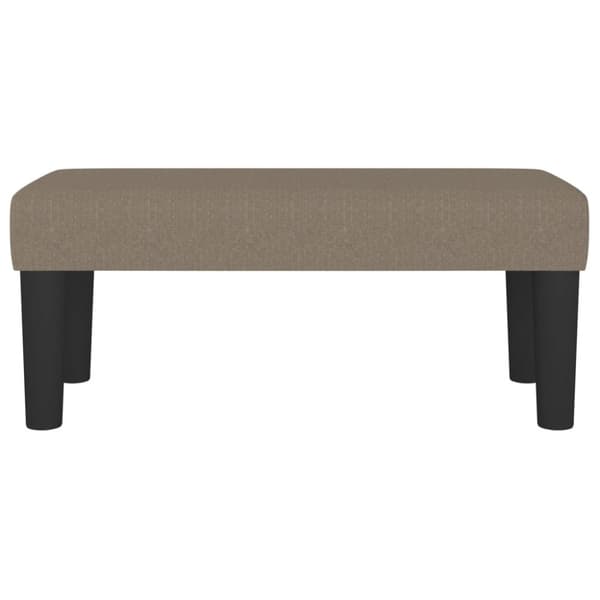 vidaXL Bänk taupe 70x30x30 cm tyg