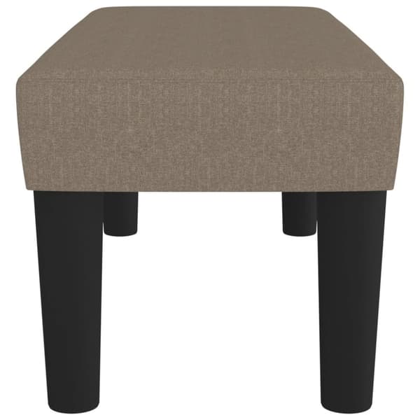 vidaXL Bänk taupe 70x30x30 cm tyg