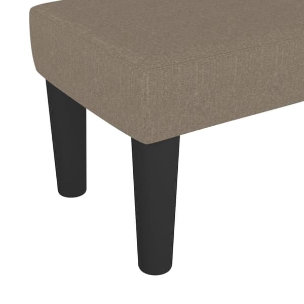 vidaXL Bänk taupe 70x30x30 cm tyg