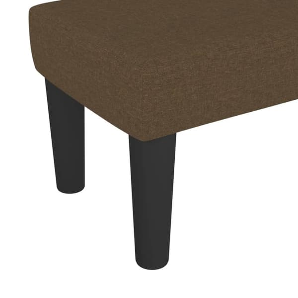 vidaXL Bänk brun 70x30x30 cm tyg