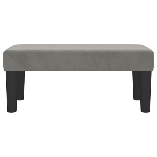 vidaXL Bänk ljusgrå 70x30x30 cm sammet