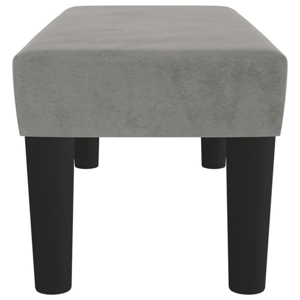vidaXL Bänk ljusgrå 70x30x30 cm sammet