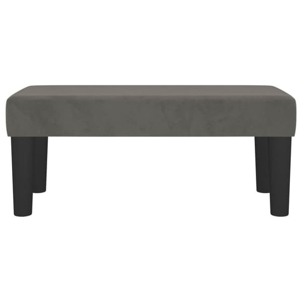 vidaXL Bänk mörkgrå 70x30x30 cm sammet