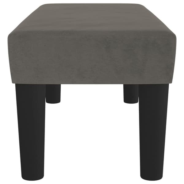 vidaXL Bänk mörkgrå 70x30x30 cm sammet