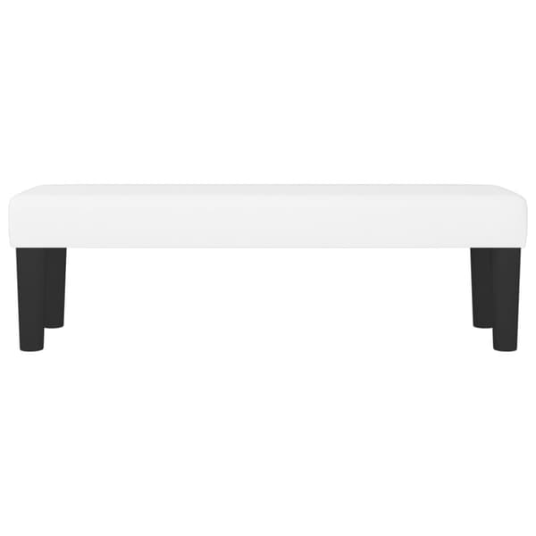 vidaXL Bänk vit 100x30x30 cm konstläder