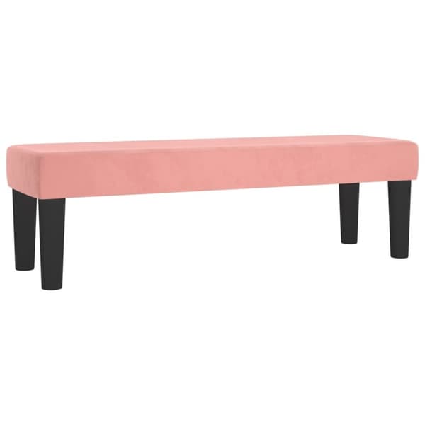 vidaXL Bänk rosa 100x30x30 cm sammet