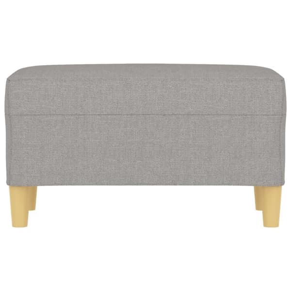vidaXL Bänk ljusgrå 70x35x41 cm tyg