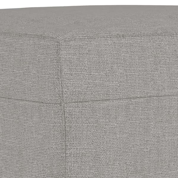 vidaXL Bänk ljusgrå 70x35x41 cm tyg