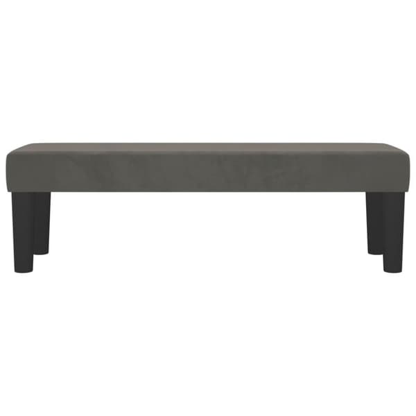 vidaXL Bänk mörkgrå 100x30x30 cm sammet