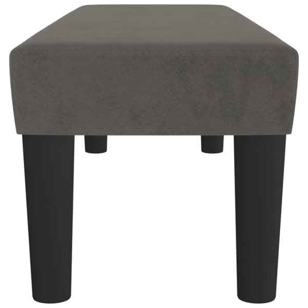 vidaXL Bänk mörkgrå 100x30x30 cm sammet