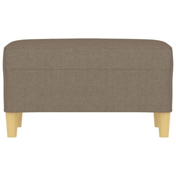 vidaXL Bänk taupe 70x35x41 cm tyg