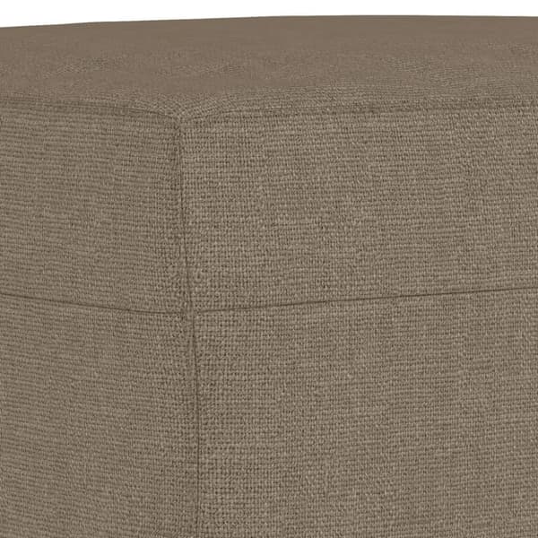 vidaXL Bänk taupe 70x35x41 cm tyg