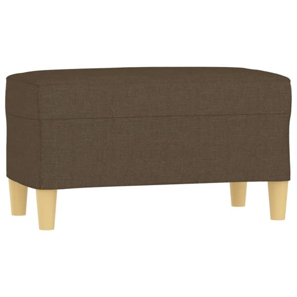 vidaXL Bänk brun 70x35x41 cm tyg