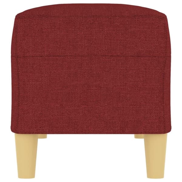 vidaXL Bänk vinröd 100x35x41 cm tyg