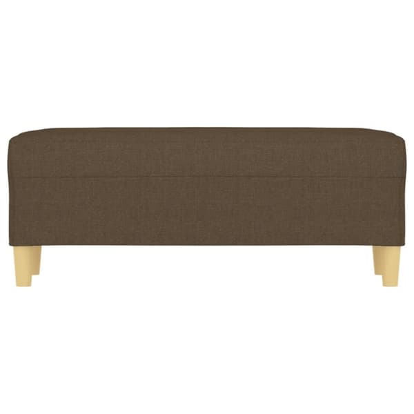 vidaXL Bänk brun 100x35x41 cm tyg