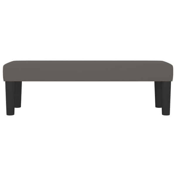 vidaXL bænk 100x30x30 cm kunstlæder grå