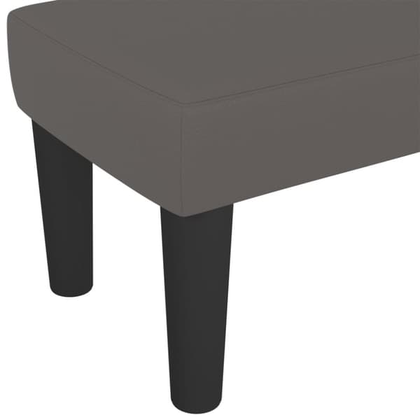 vidaXL bænk 100x30x30 cm kunstlæder grå