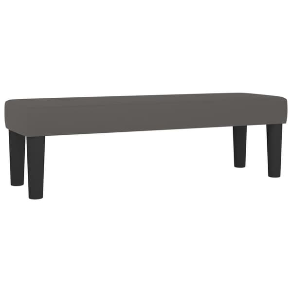 vidaXL bænk 100x30x30 cm kunstlæder grå