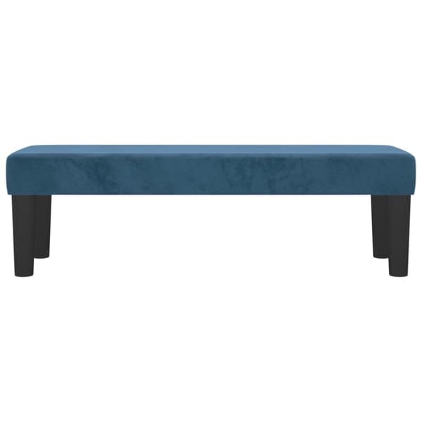 vidaXL bænk 100x30x30 cm fløjl mørkeblå