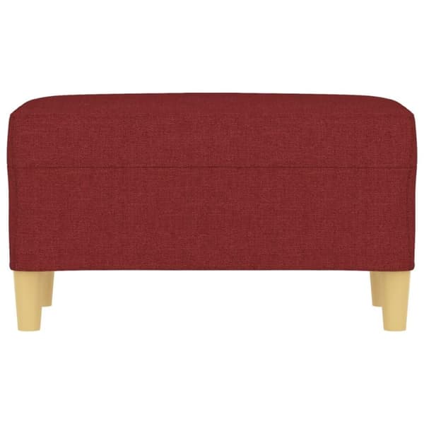 vidaXL bænk 70x35x41 cm stof vinrød