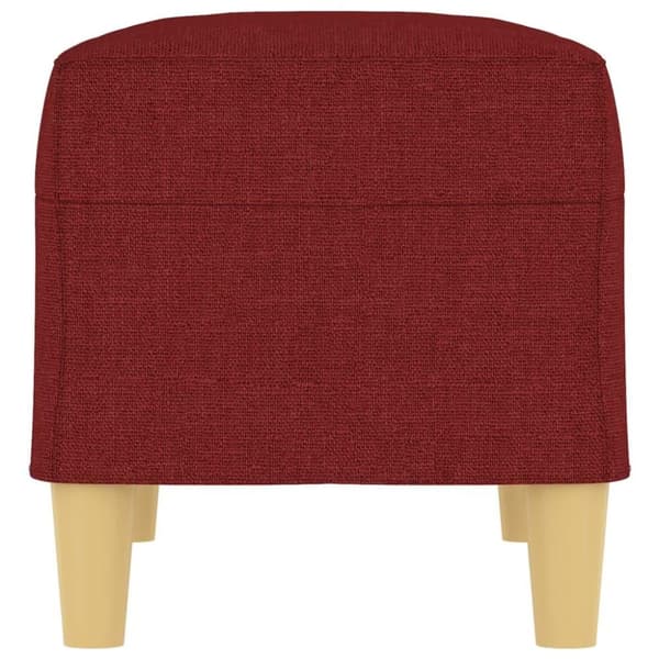 vidaXL bænk 70x35x41 cm stof vinrød