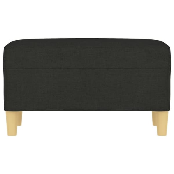vidaXL bænk 70x35x41 cm stof sort