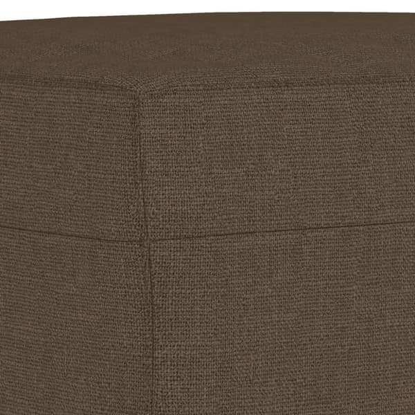vidaXL bænk 70x35x41 cm stof brun