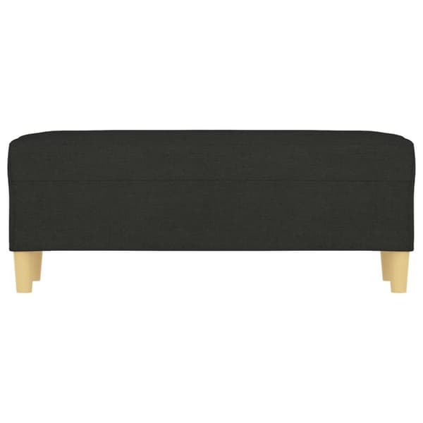 vidaXL bænk 100x35x41 cm stof sort