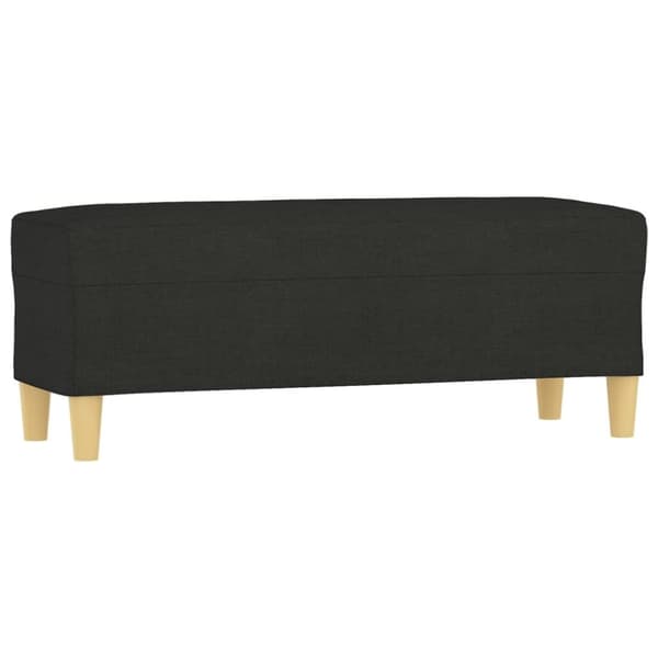vidaXL bænk 100x35x41 cm stof sort