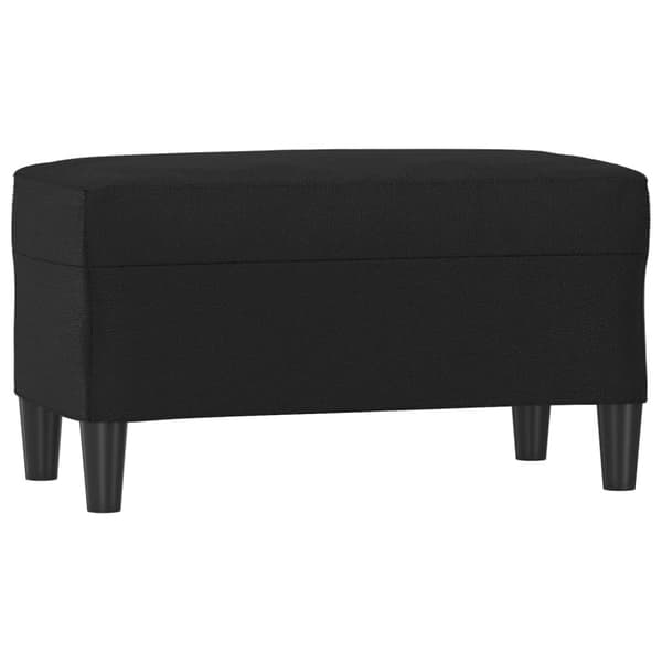 vidaXL bænk 70x35x41 cm kunstlæder sort
