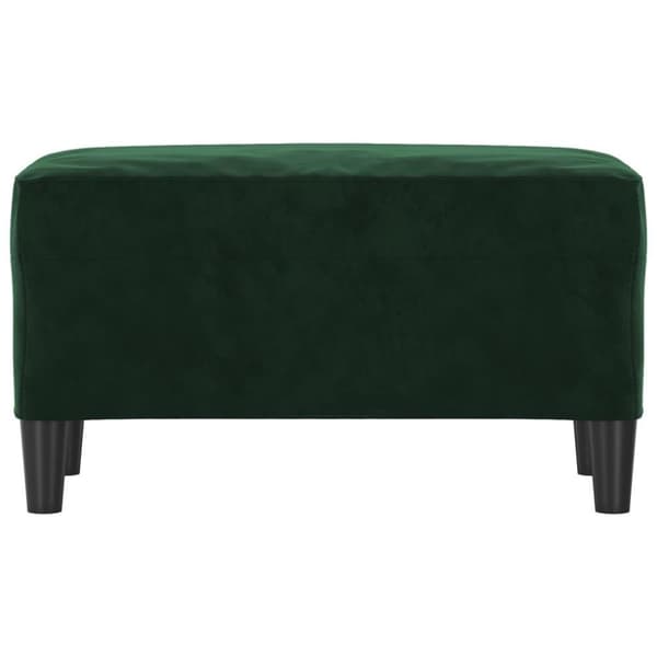 vidaXL bænk 70x35x41 cm fløjl mørkegrøn