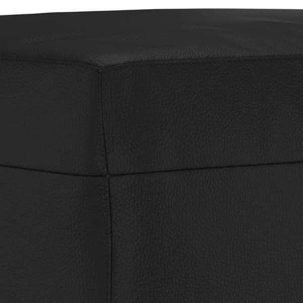 vidaXL bænk 100x35x41 cm kunstlæder sort