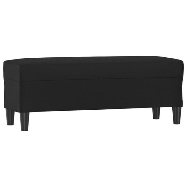 vidaXL bænk 100x35x41 cm kunstlæder sort