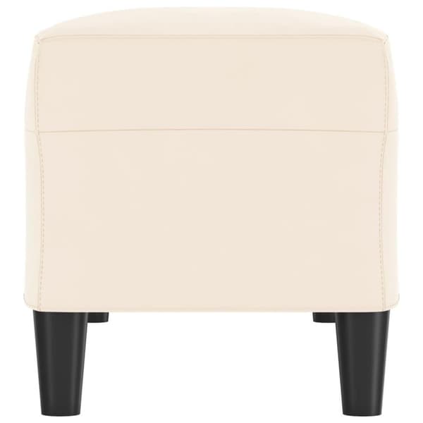 vidaXL bænk 100x35x41 cm velour cremefarvet