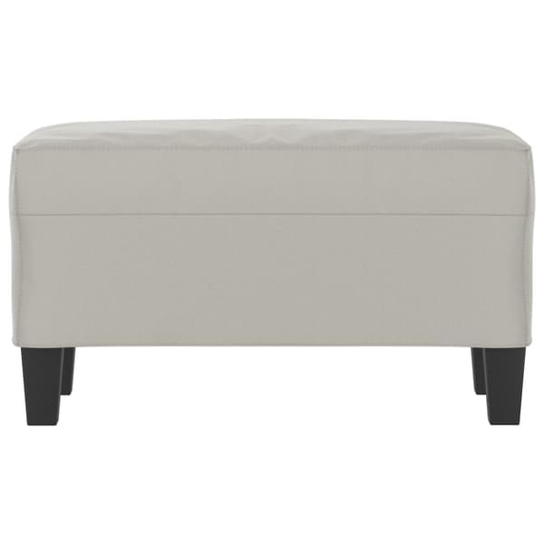 vidaXL bænk 70x35x41 cm mikrofiberstof lysegrå